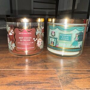 Bath and Body Works 3 Wick Candle Set
